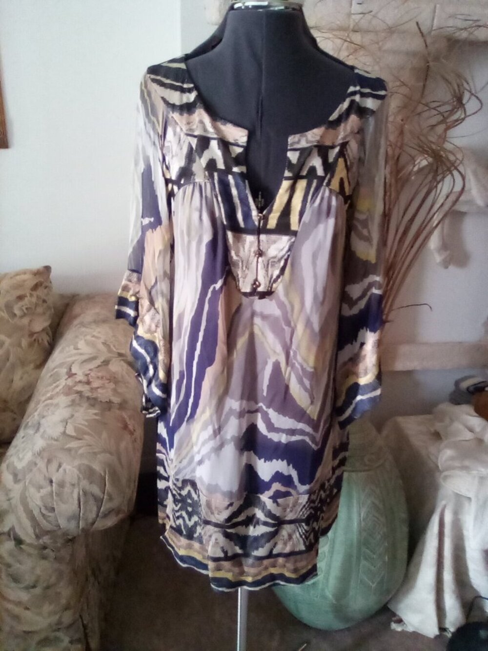 Diane Von Furstenberg Silk Print Dress